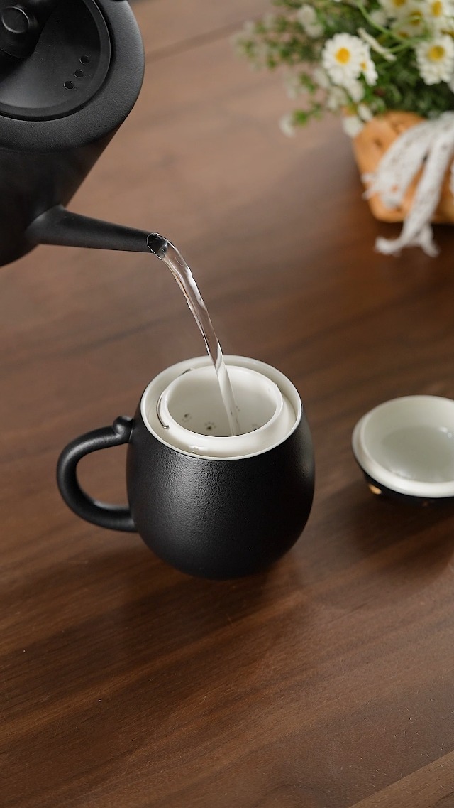 Amazon.com | HEER Cat Tea Cup with Infuser and Lid - 13.5oz