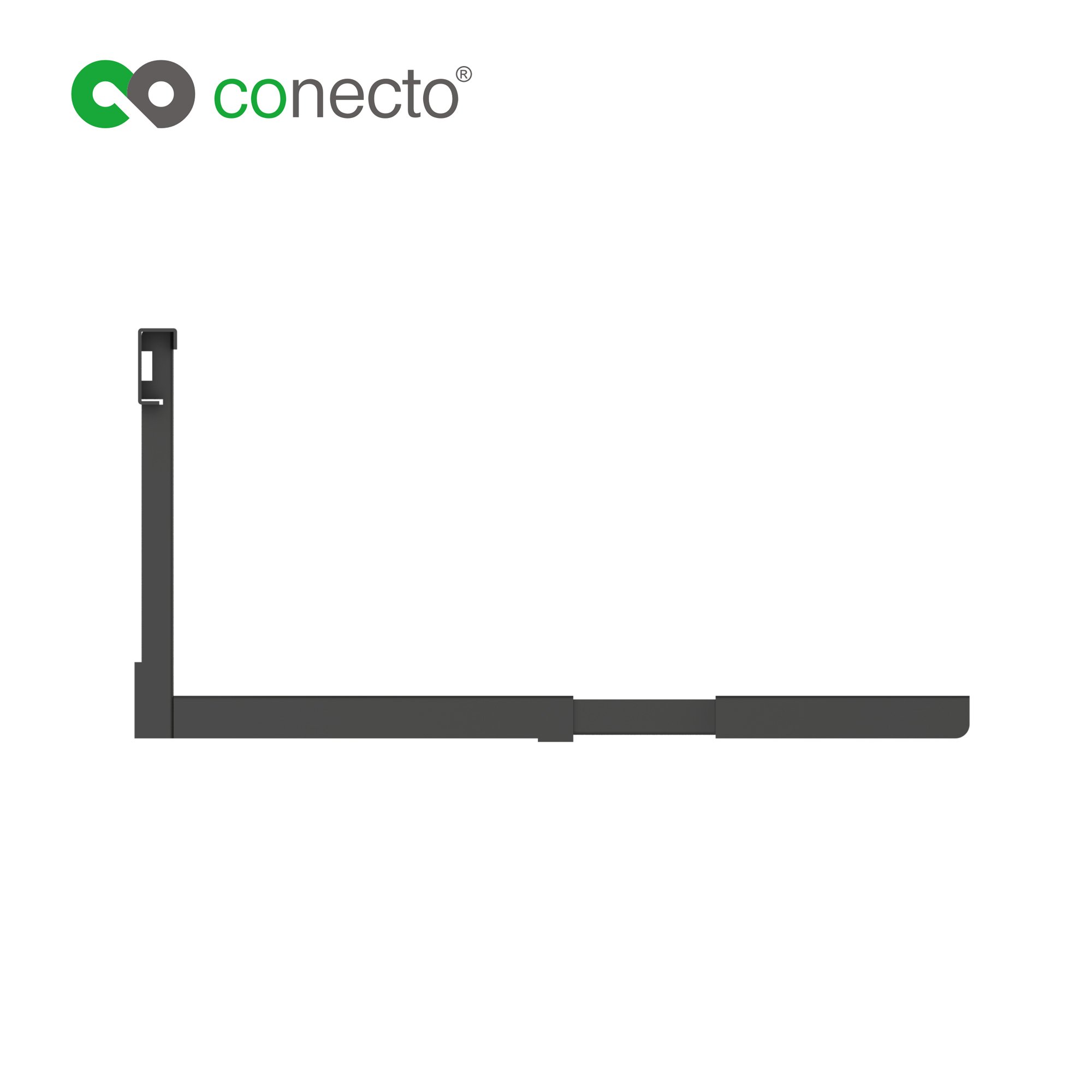 Conecto Magnetronhouder Voor Wandmontage, In Lengte Verstelbare Arm  38 5 53 5 Cm Breedte 43 Cm Draagvermogen Max 35 0 Kg Wit 752505378