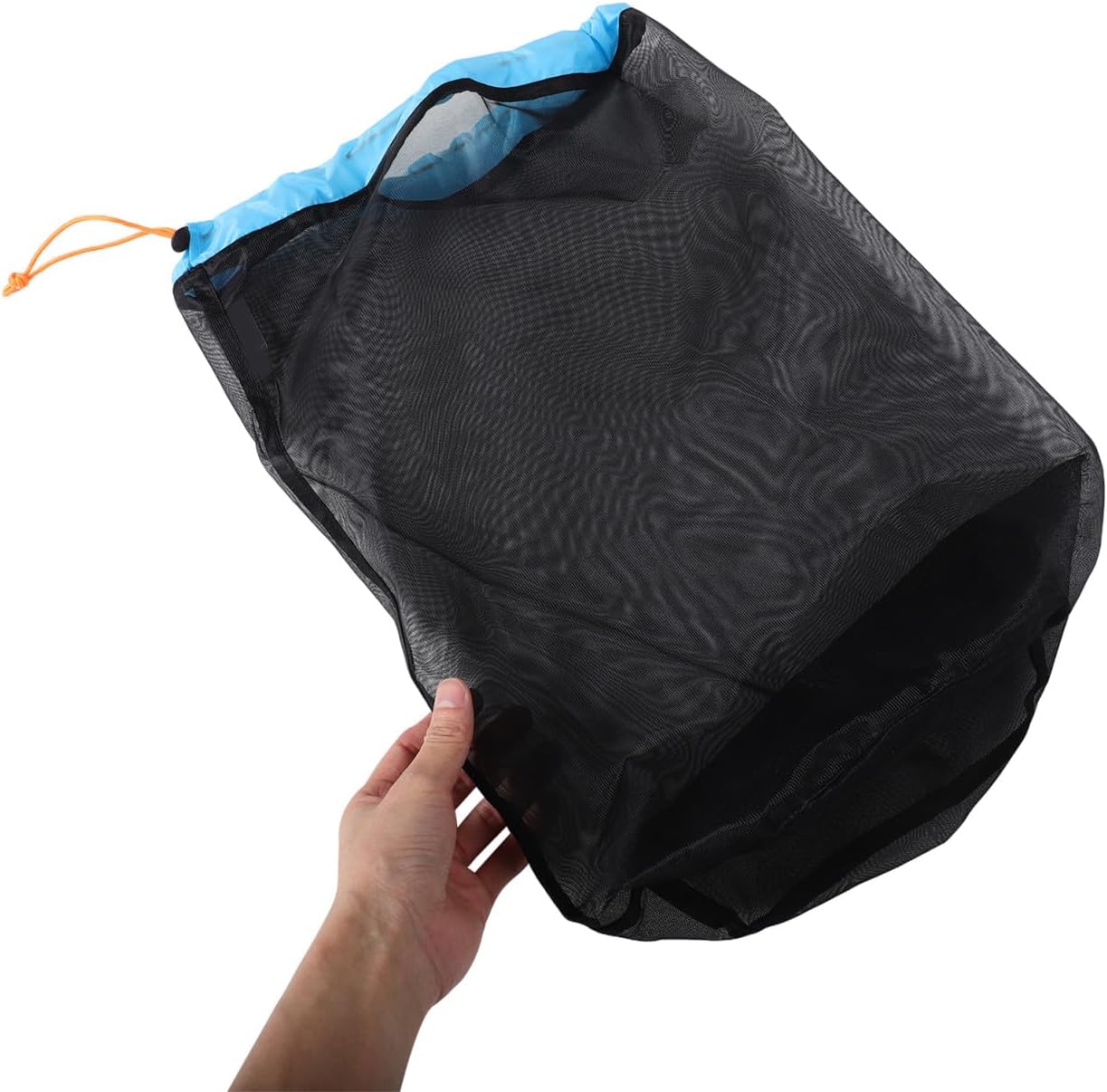 1 Set Compression Storage Bag for Travel Camping Hiking Drawstring Mesh Stuff Sack for Backpacking Durable Polyester Design Lightweight Portable