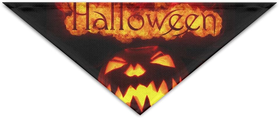 Happy Fire Halloween Baby Pet Triangle Head Scarfs Dog Scarves Puppy Triangle 18.5" X 12" X 7.5"
