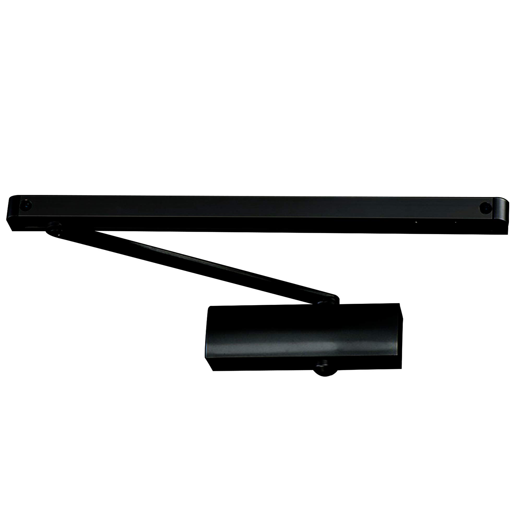 Cierrapuertas hidráulico PALMAT ajustable con brazo deslizante negro para puertas pesadas
