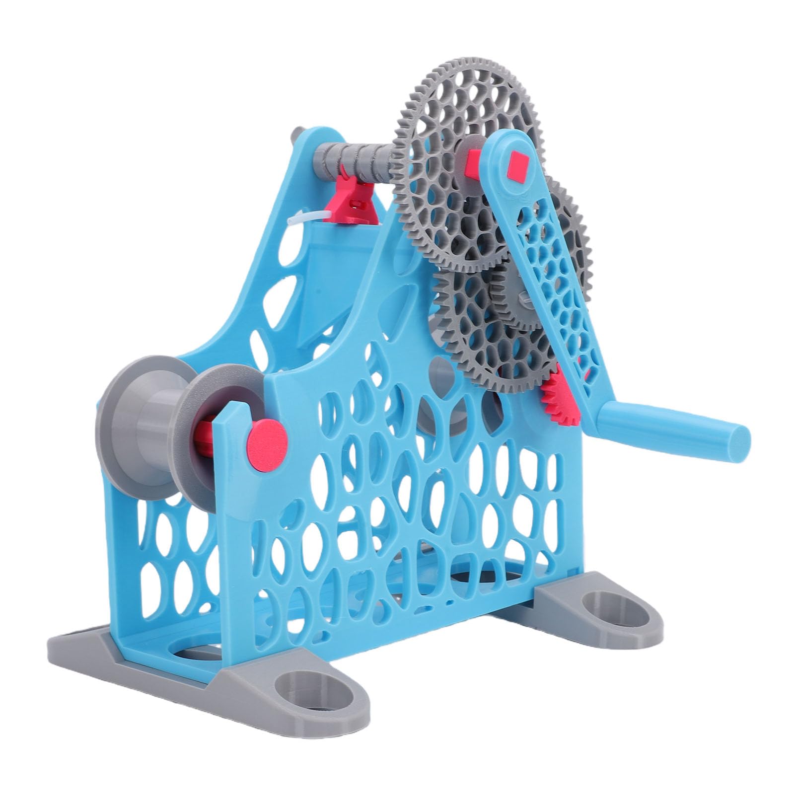 LICAEVEY Korba Ręczna Nawijak żarnika do Drukarki 3D, Odłączana Konstrukcja Modułowa Nawijak żarnika 1 Kg do PLA ABS PETG TPU Nylon Projekty Drukarskie Niebieski