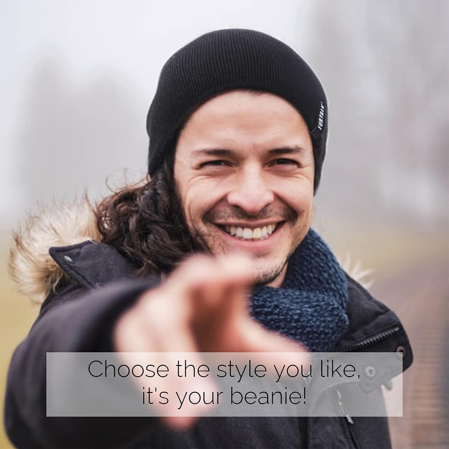 FURTALK White Beanie for Men Cuffed Plain Skull Hat Unisex Winter Knit Cap Men Beanie at  Men’s Clothing store