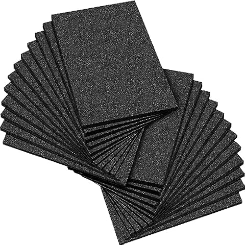 Frienda 24 Pcs 12" x 8" x 0.5" Polyethylene Foam Thick Foam Sheet Firm Black Foam Padding PE Foam Packing Foam Pieces for Craft Shipping Moving Cover