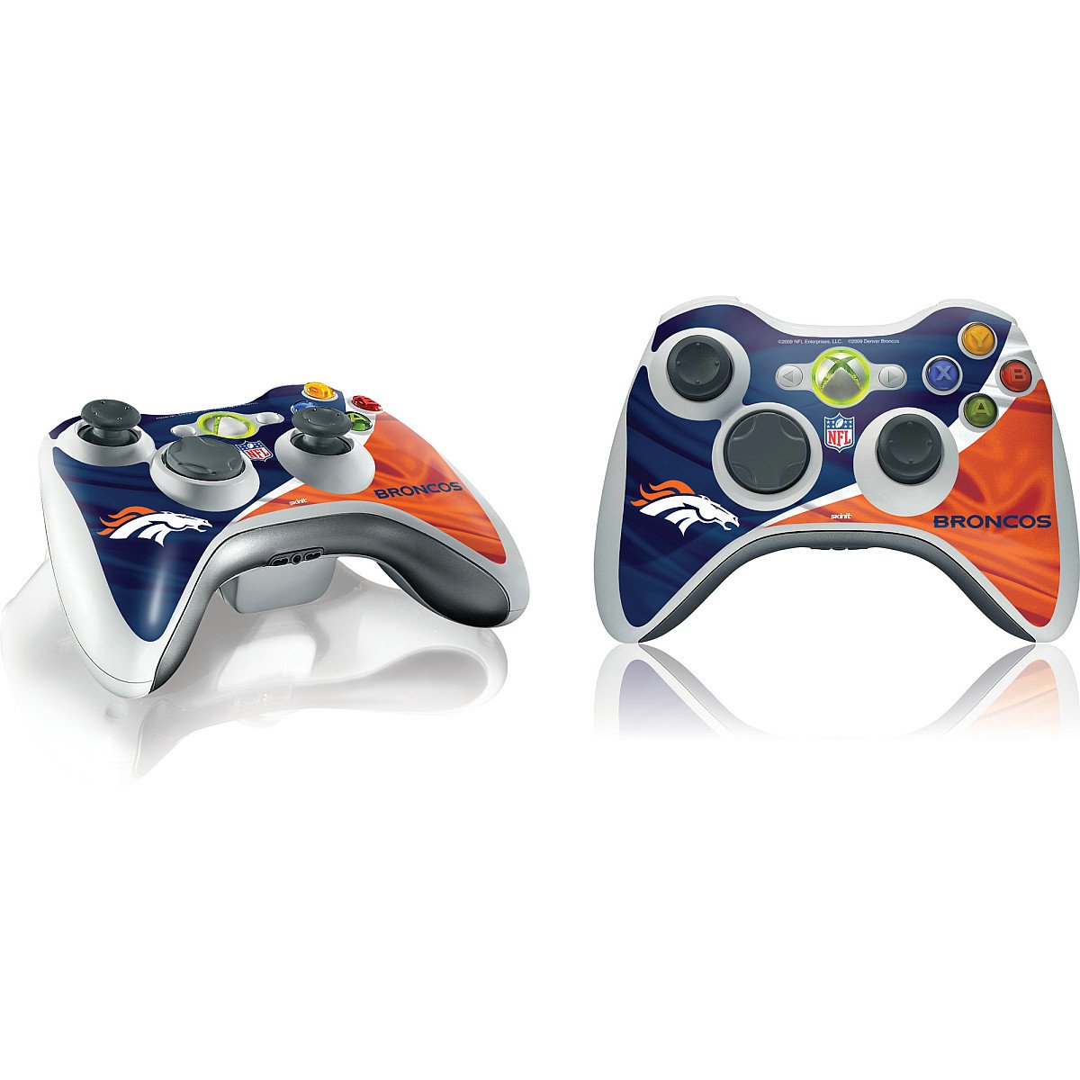Skinit Decal Gaming Skin Compatible with Xbox 360 Wireless Controller - Officially Licensed NFL Denver Broncos Design
