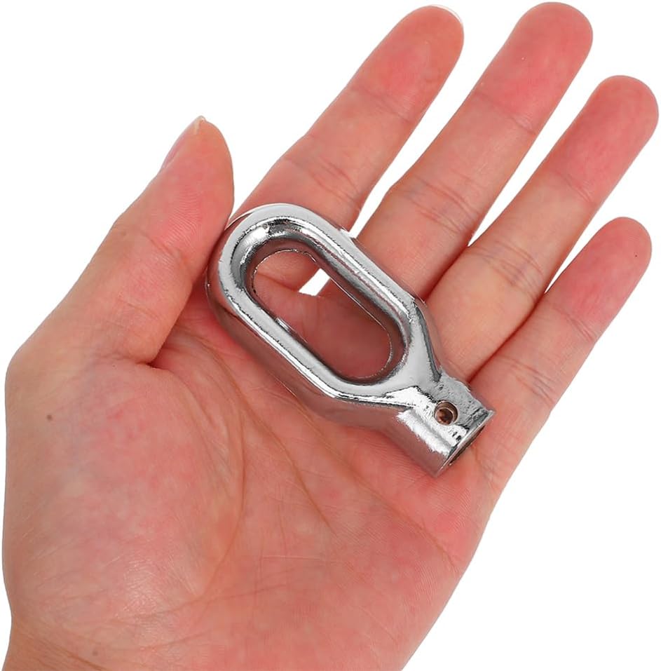 Balacoo Awning Ring Hook, Thread 0.39'' Retractable Crank Awning Parts | Aluminum Alloy Awning Hand Crank, Replacement Ring Hook for RV Side Sunshade, Awning Repair Replacement, 2.44×1.23×0.7''