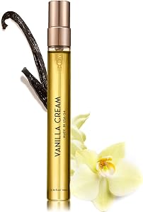 PUREAMOR Pheromone Perfume for Women, No. 54 Vanilla Cream Scent, Vanilla Perfume, Parfum Femme, Long Lasting Pheromone Perfume Oil, Gourmand Parfum, Pheromones Perfumes for Women,10ml Travel Size Perfume