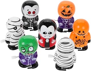 Hohopeti 7pcs Halloween Wind Up Creepy Scary Dolls Novelty Party Favors for Adults Bright Colors Fun Jumping Playthings fo...