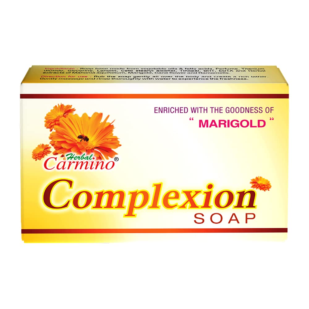 Carmino® Herbal Complexion Soap- Enriched with the Goodness of "Marigold"| 75g-image-46