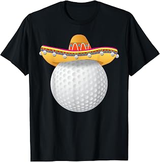 Funny Golf Ball Mexican Sport Mexico Party Shirt T-Shirt