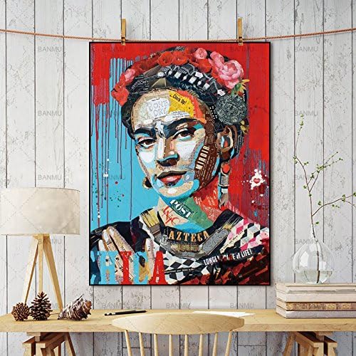 ALENIS Large Canvas painting Wall Art Picturer prints Artist Frida Kahlo on canvas home decor Wall poster decoration for living room