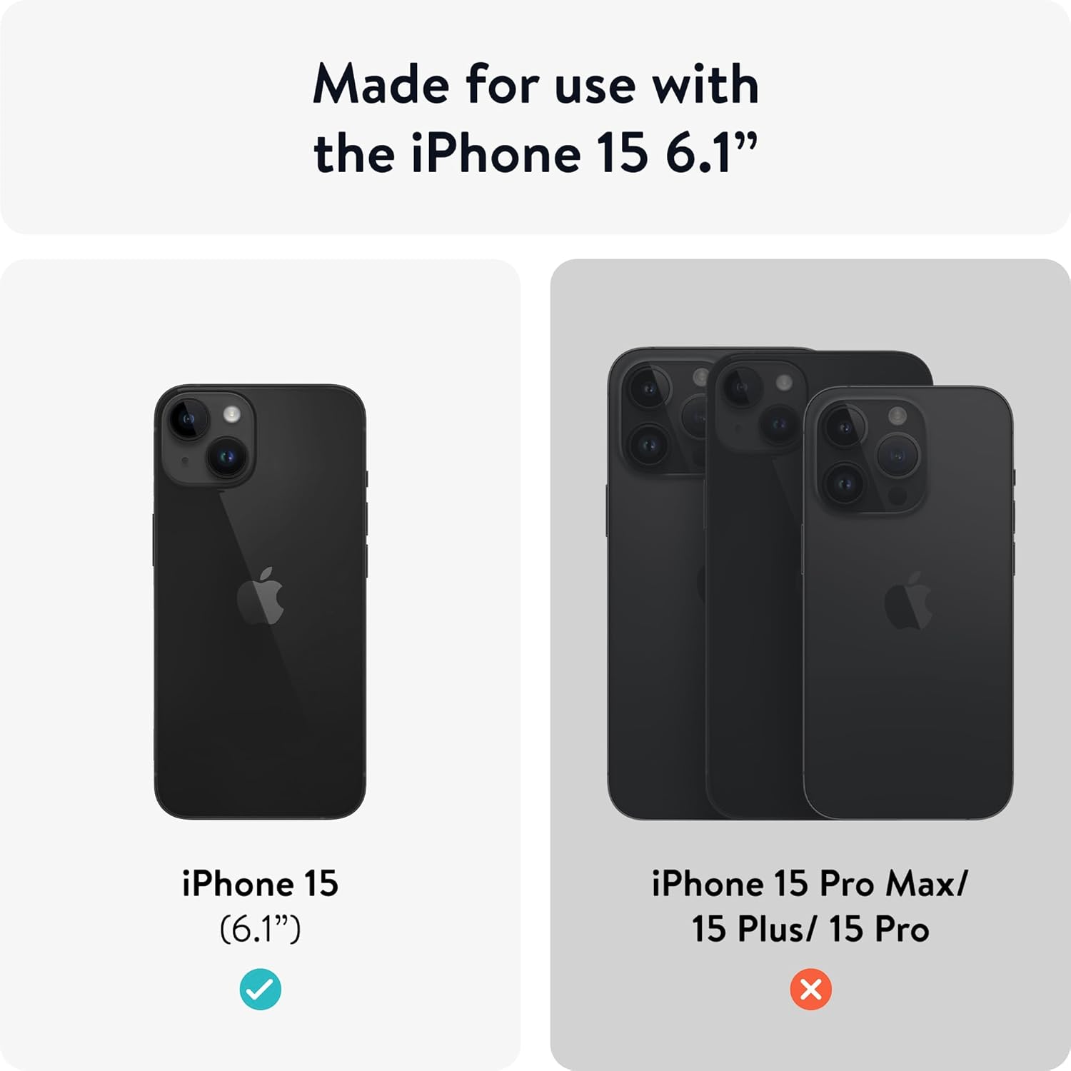 Mous - Intralock Phone Case for iPhone 15 - MagSafe Compatible with IntraLock Technology for Mechanical Mounting Black