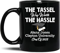 Vista 8 de Taza de graduación personalizada 2023, taza de café de graduación personalizada, regalo de graduación para él, ella, hombres, mujeres, escuela