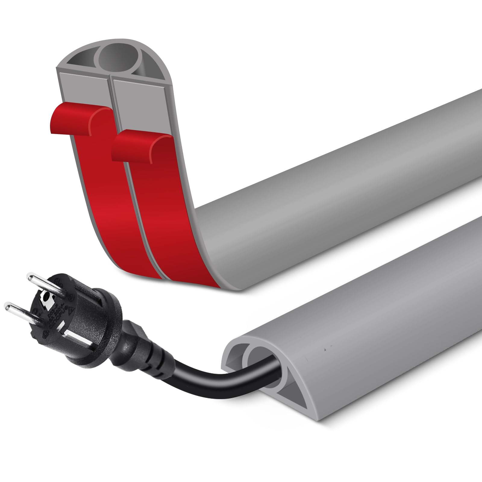 Floor Cord Cover for Wires on Floor Self Adhesive Cord Hider