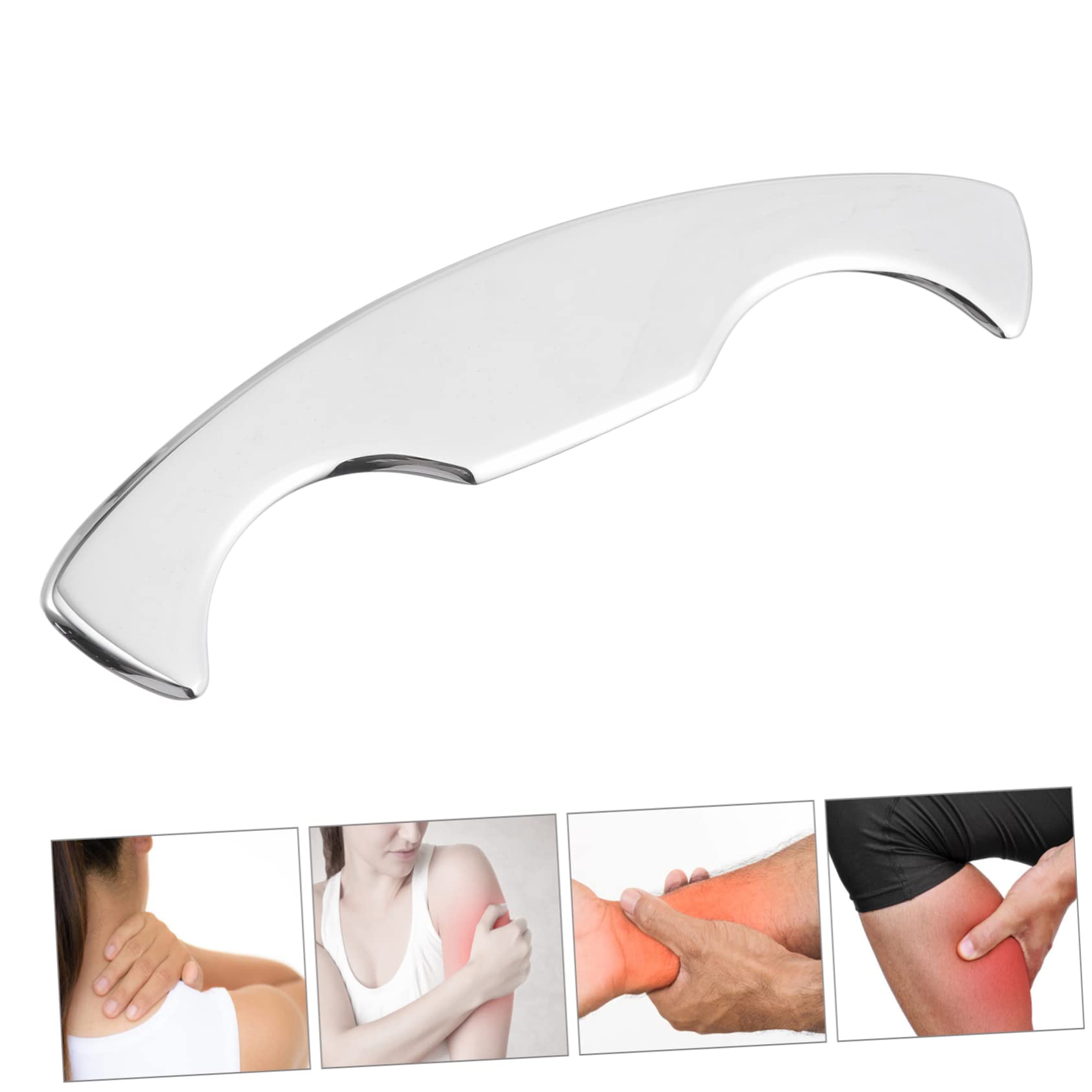 PLAFOPE Placa De Masaje Multifuncional Inoxidable Para Cuerpo y Facial Herramienta De Raspado Para De Masaje y De Dolores