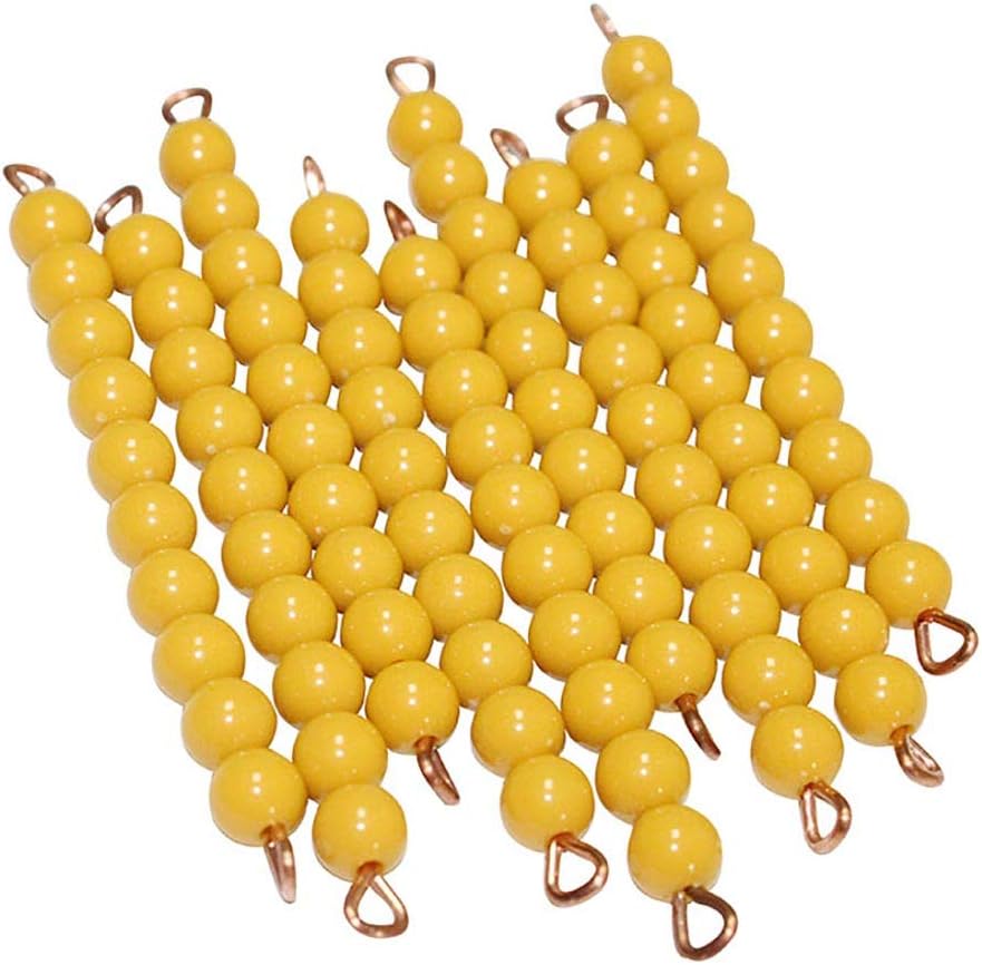 Kghios Montessori Math Beads Materials Thousand Cube Decimal System Bank Game Hands-on Math Manipulative for Kids - Teach Number Concepts, Place Value and Measurement - Math Learning Tools for Kids