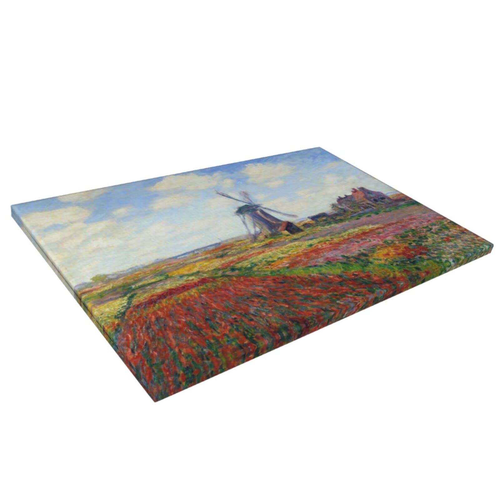 Amazon.co.jp: クロード・モネ 【風車付きチューリップ畑】 ポスター