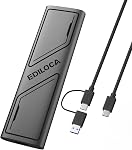 Ediloca EP1000 External Hard Drive 2TB,Portable Ssd,External Solid State Drives Up to 1050MB/s Read, Storage Expansion, Compatible w/USB-C Smartphones, PC, Mac, Tablets, Sleek & Sturdy Design