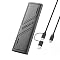 Ediloca EP1000 1TB Portable External SSD, External Solid State Drives Up to 1000MB/s Read, Storage Expansion, Compatible with USB-C Smartphones, PC, Mac, Tablets, Sleek & Sturdy Design