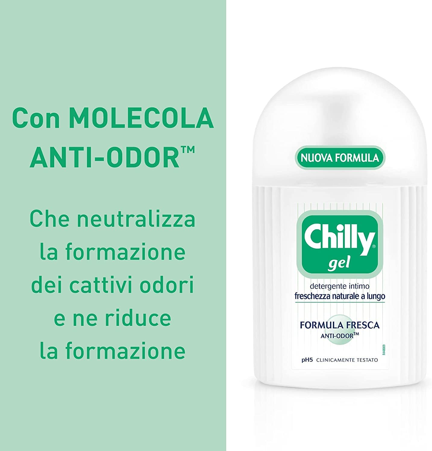 Italian Gourmet Gel Intimo Menthol pH 5 Intim-Reinigung frisch, 12 x 200ml | Detergente delicato per igiene quotidiana, klinisch getestet, natürliche, Gesamtnettogewicht 2,4 L + Kostenlos Polpa 400g