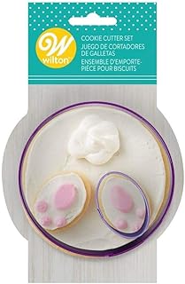 WILTON Easter Cookie Cutter Set Bunny Butt And Feet, 1 EA