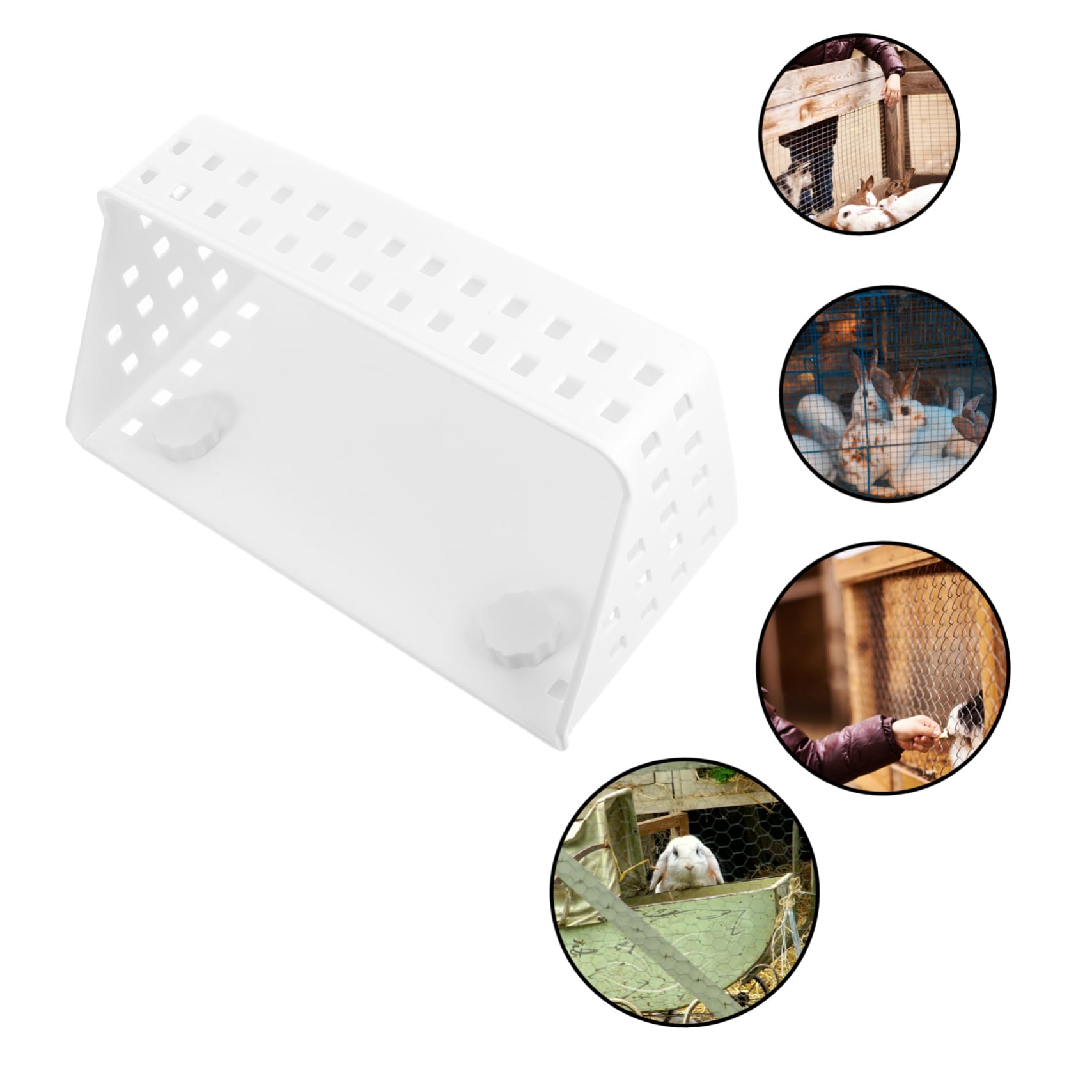 Levemolo Rabbit Grass Stand Feeder Rabbit Convenient Holder Rabbit Feeder for Cage Convenient Bunny Feeder Rabbit Accessory Holder for Rabbits Convenient Rabbit Grass Feeder Rabbit Feeders