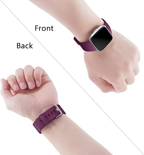 Vista 165 de Wepro - Correas para reloj inteligente, compatibles con Fitbit Versa, Versa 2 y Versa Lite SE, para mujeres y hombres, pequeños y grandes, Azul Azul