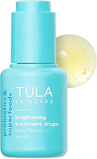 TULA Skin Care Brightening Treatment Drops - Vitamin C Serum, Brightens ...