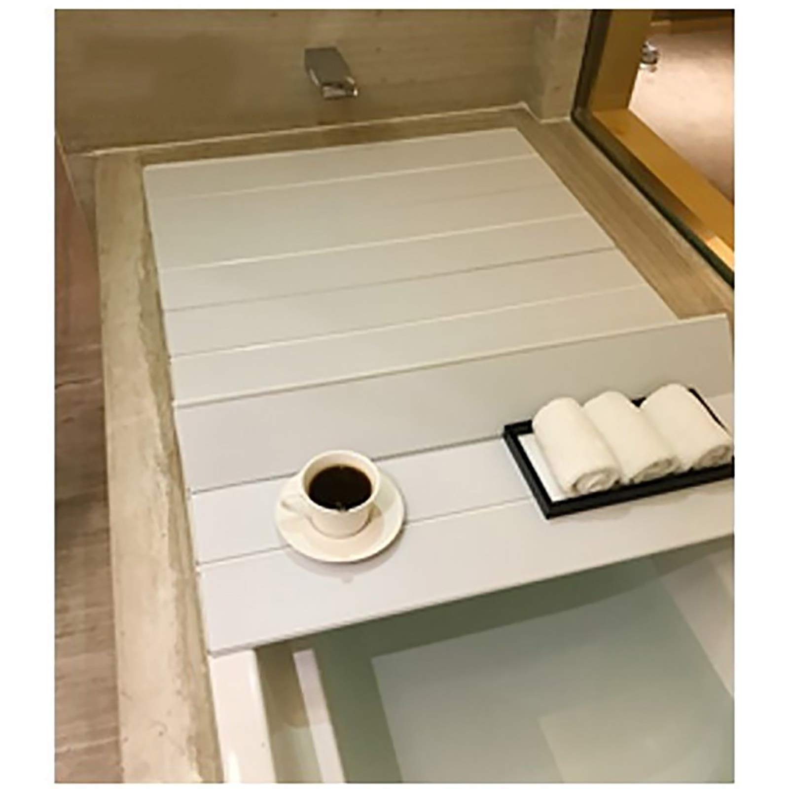 Soporte para bañera y cubierta protectora térmica plegable con función antipolvo