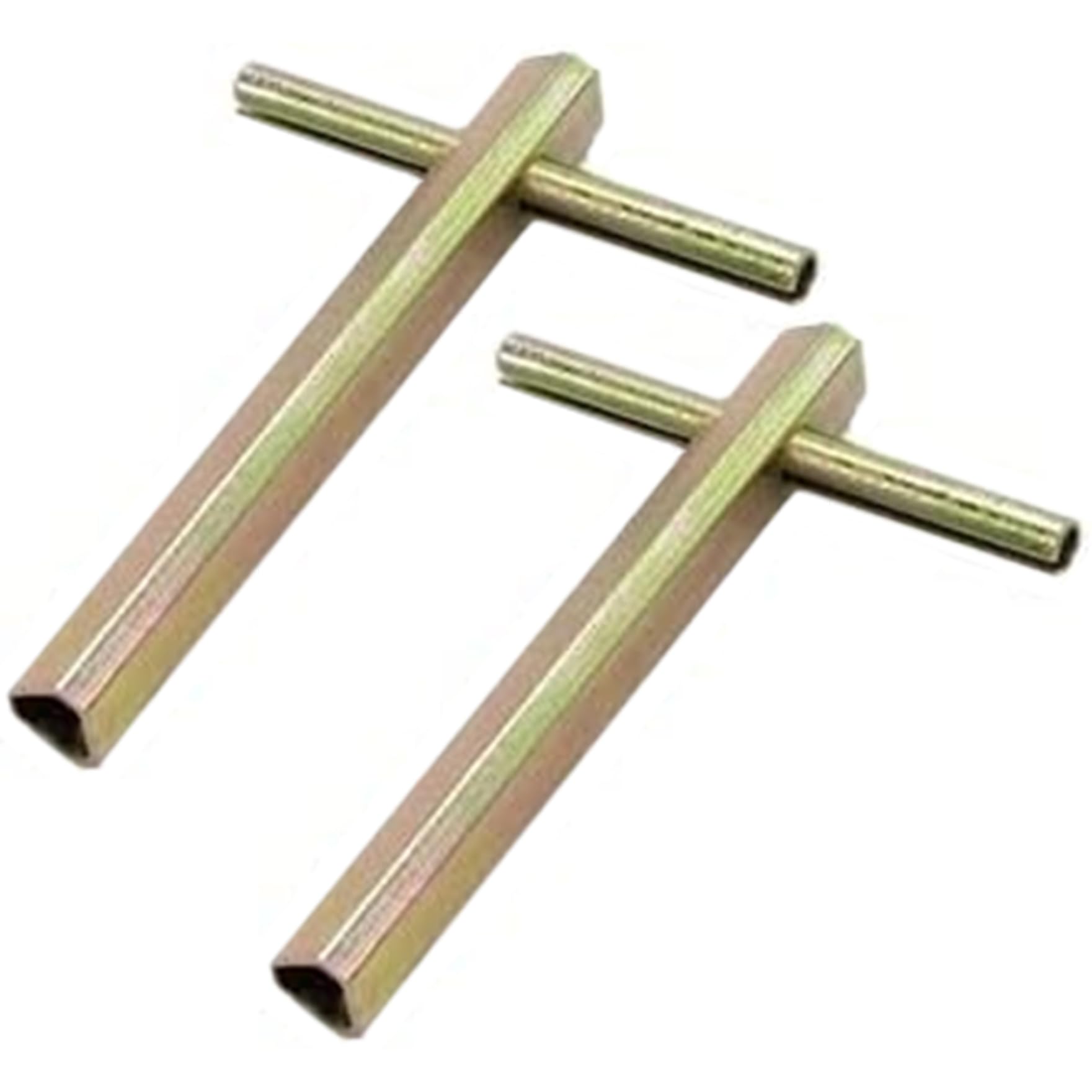 Vistnale 2Pcs Elevator Keys, Elevator Door Key, Metal Triangular Lock Key For Triangular Firefighter