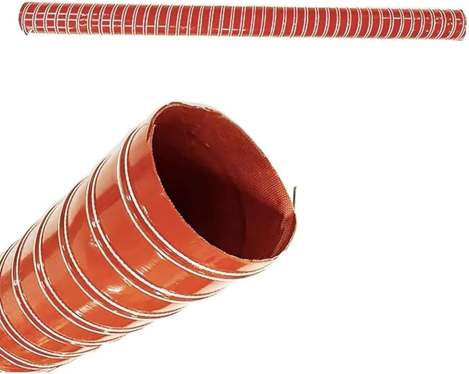 High-Temp Flexible Vent Pipe for Car Heaters/Industrial Fumes, Silicone Air Duct Hose 12 3 4 5 6 7 8 10 12 Inch Silicone Air Duct Hose, 3.3-32.8ft Length 225mm(8,143") L-5m(16.4ft)