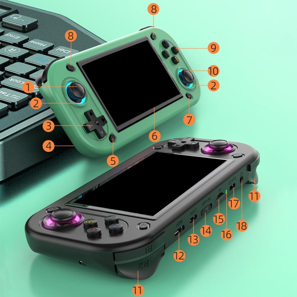 Amazon.co.jp: R43S レトロハンドヘルドゲーム機、ビデオゲーム