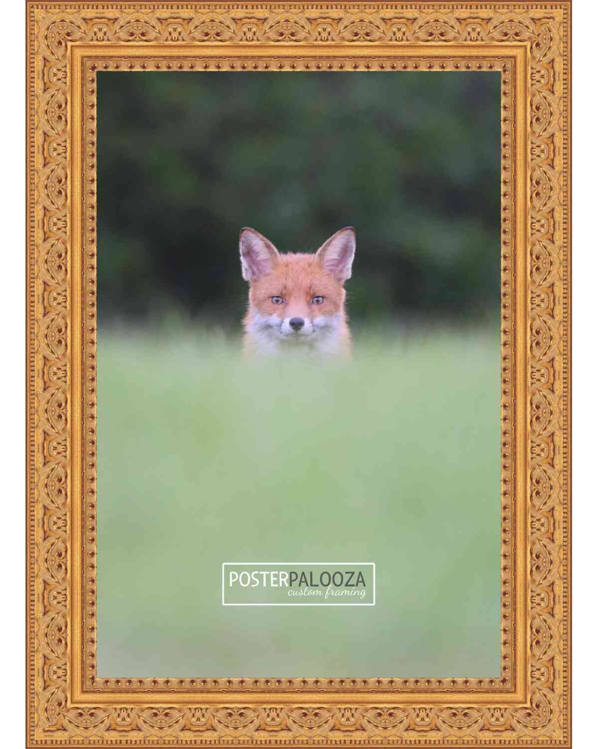 Poster Palooza 30x40 Ornate Gold Wood Picture Frame - Complete with Frame Grade Acrylic, Backing, and Hardware