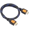 PrimeX Plus PX-05H 0.5 Meter HDMI TO HDMI v2.0 Ultra HD 4K 2160p 3D Cable, Short Hdmi Cable