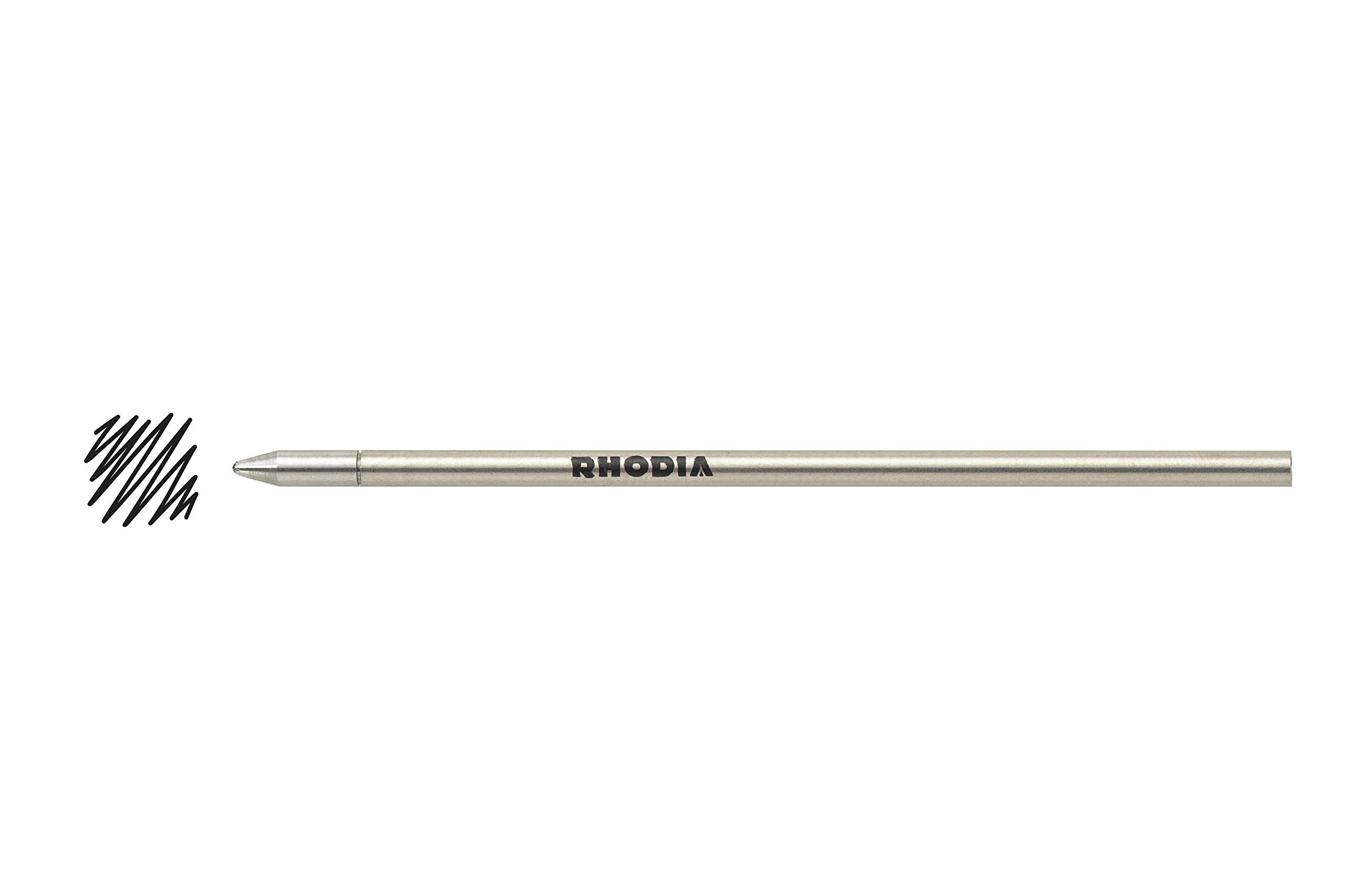 RHODIA 9283C - Refill for 3 in 1 scRipt Multipen Black Ink Ballpoint Pen - 0.5 mm High Precision Ballpoint - scRipt Collection