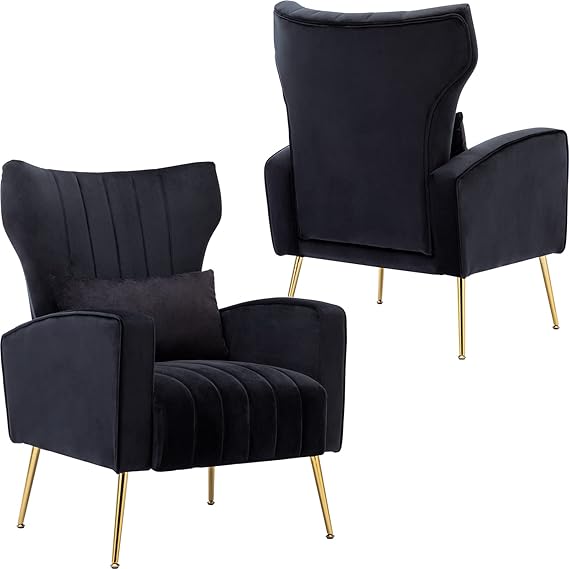 LZAREAL Living Room Accent Chairs Set of 2 Comfy
