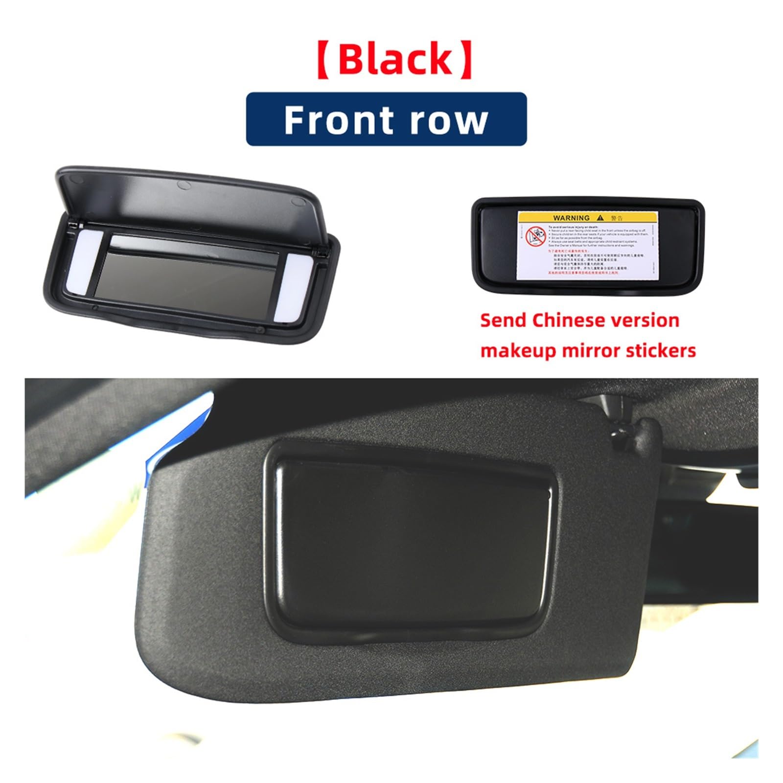 Fahrerseite Sonnenblende Für Volvo Für XC60 Auto-Sonnenblende | 2013–2017 für XC90 2013–2014 39819389 Auto-Front-Sonnenschutz, Make-up, Kosmetikspiegel-Abdeckung(Schwarz)