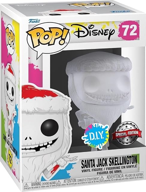 Funko Figura Pop! Disney Santa Jack Skellington Modelo 72 - 57961 Edición Especial D.I.Y