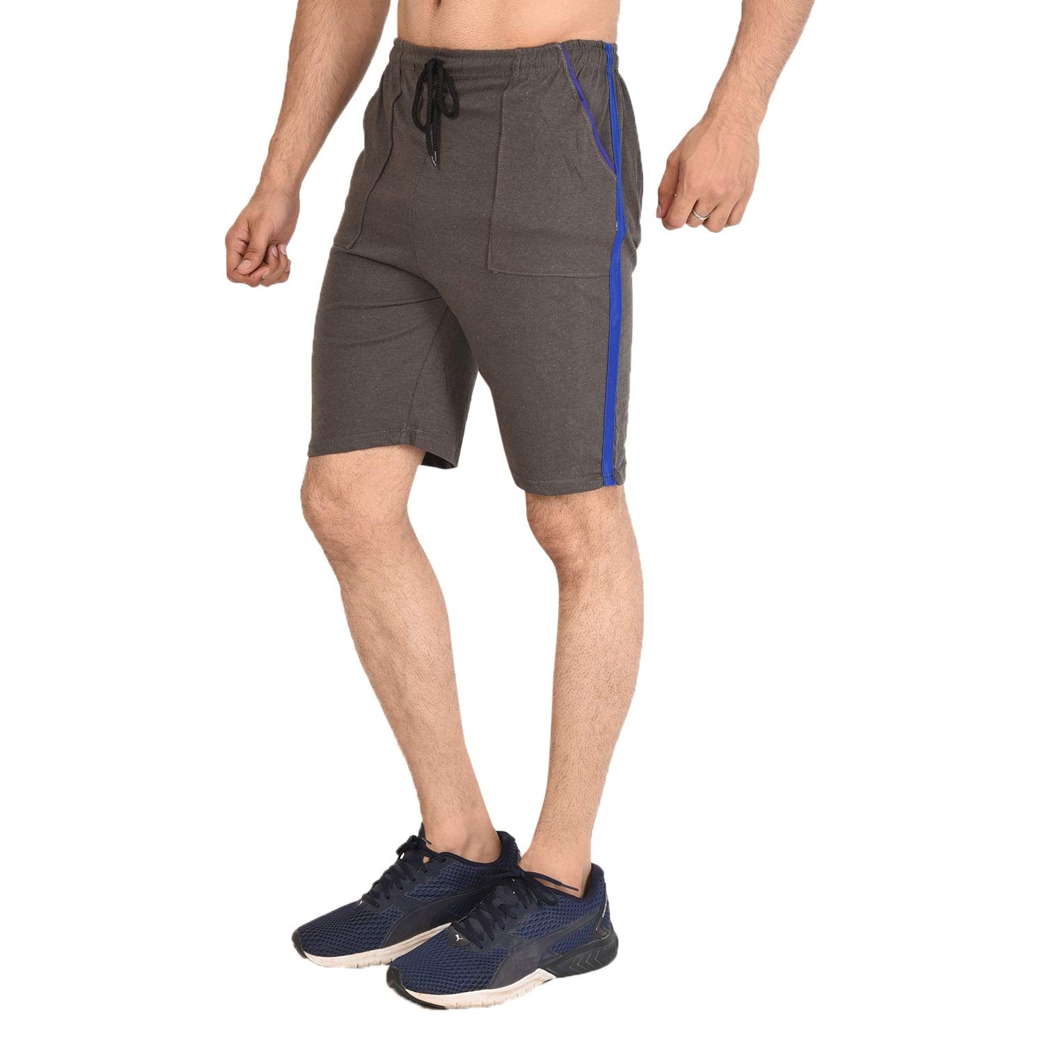 00ra with as logo Unisex Darkgrey Color Shorts with Pockets Free Size 26 to 36 Inch Waist-picture-42