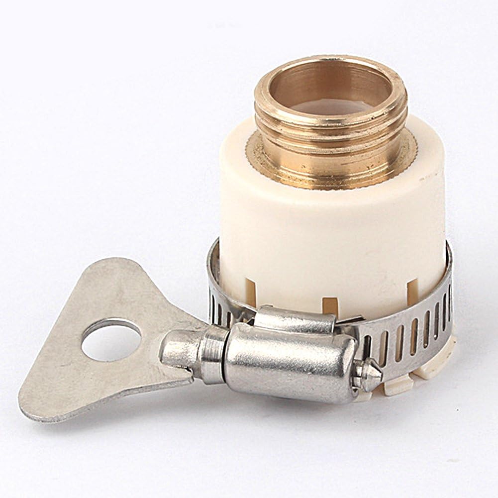 GETMORE7 Universal Garden Hose Tap Connector, Adjustable Adapter to Quick Connect Garden Lawn Water Tube Washing Machine Faucet Kitchen Faucet, 1/4” 1/6” 9-14mm