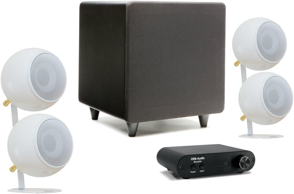 Orb Audio Booster Two Soundbar Speaker System - White