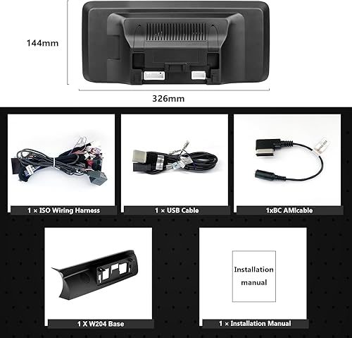 Miniatura 8 de W204 Android 11 azul antirreflejos 1920x720 HD 12.3 pulgadas 4+64 pantalla táctil Carplay para Mercedes Benz Clase C NTG4.0 2008-2011