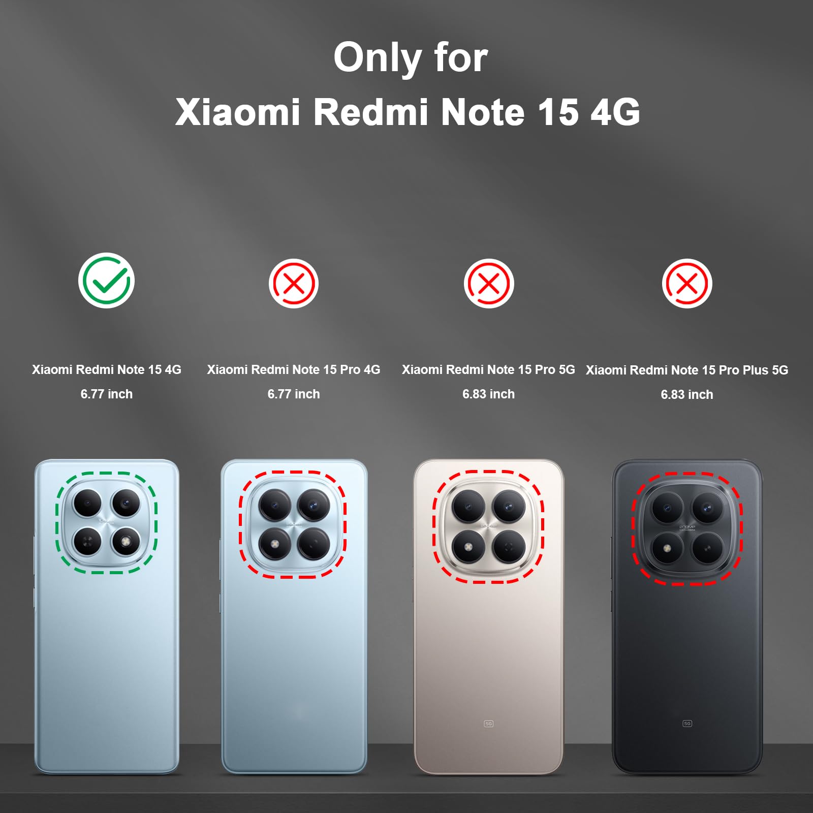 Funda para Xiaomi Redmi Note 15 Pro 5G, Carcasa Antigolpes con Soporte anular metálico, Case Protectora de Grado Militar, Azul — view 290