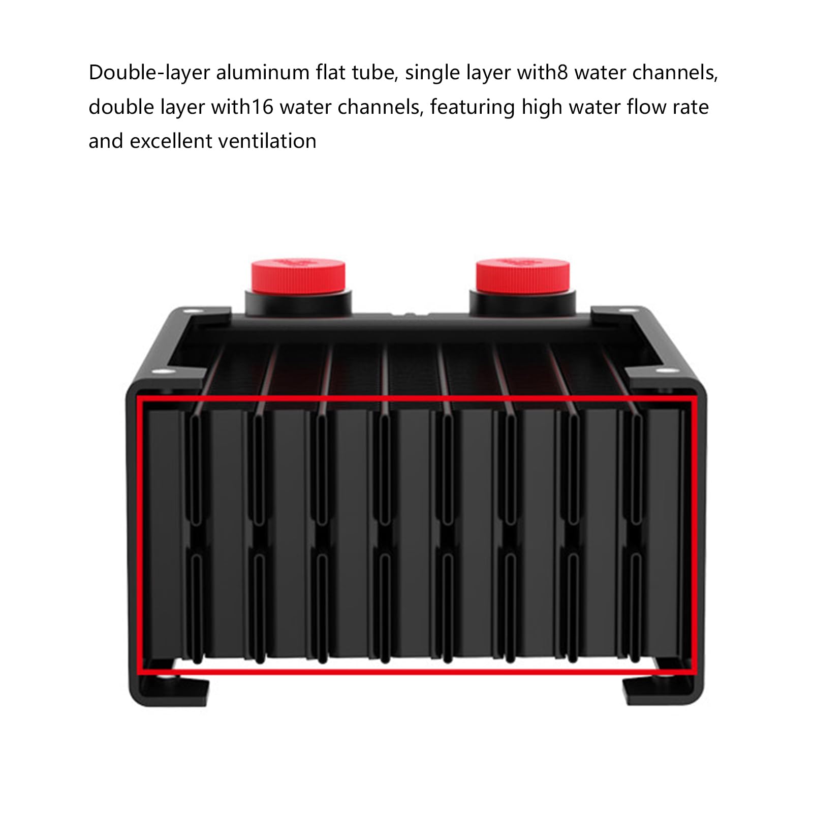 Taille optimisée du radiateur en Aluminium à Double Structure 114