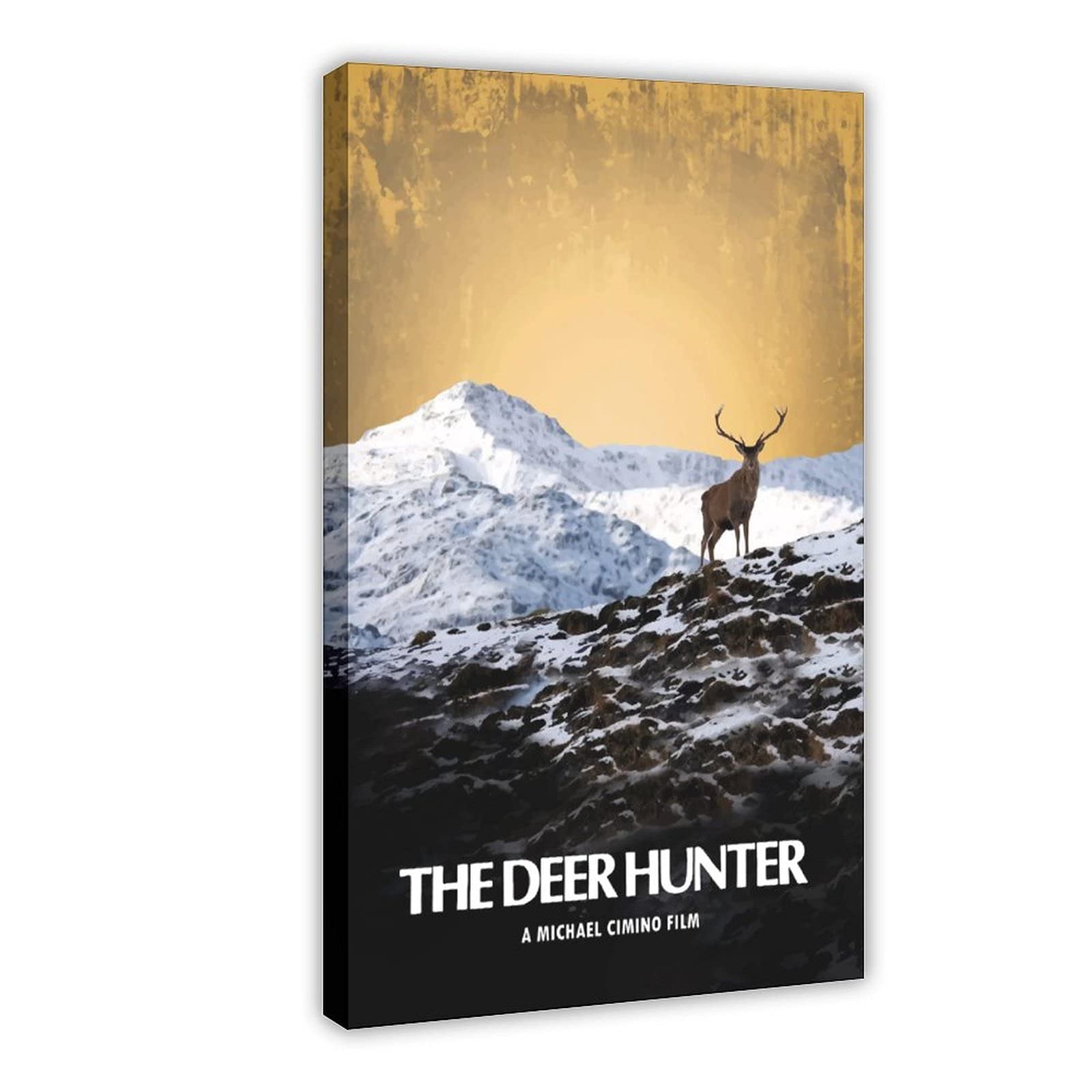 The Deer Hunter Retro Movie Poster Art Aesthetics Restaurant School Dormitory 1 Canvas Poster Wall Art Decor Print Picture Paintings for Living Room Bedroom Decoration Frame:16×24inch(40×60cm)