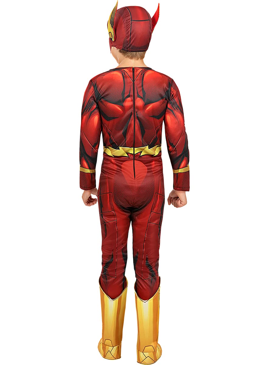 Funidelia | Costume Flash muscoloso - The Flash per bambino Supereroi, DC Comics, Justice League - Costume per Bambini e accessori per Feste, Carnevale e Halloween - Rosso