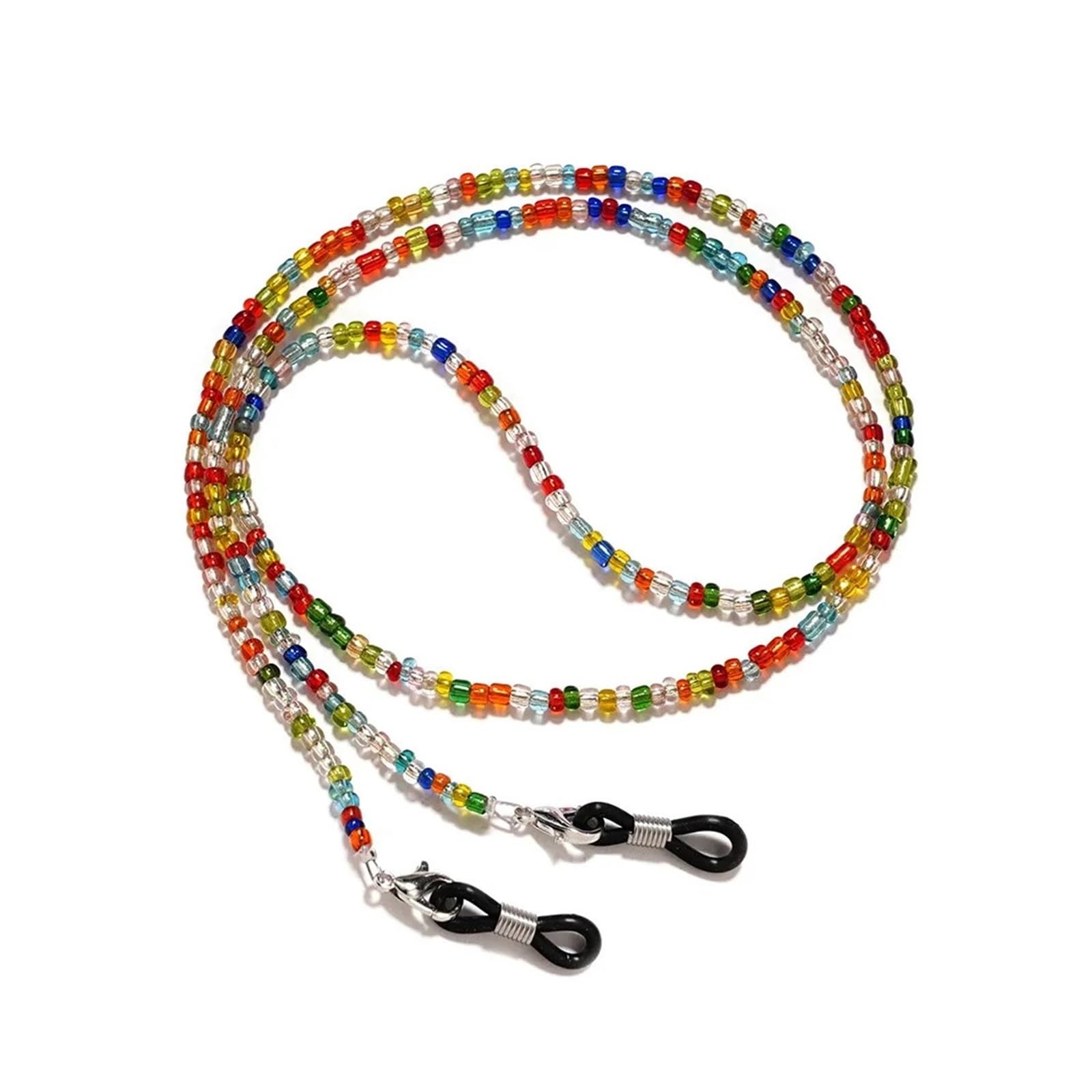 Brillenketten für Damen, 24 Stück, Anti-Verlust-Brillenketten, organisches Glas, modisch, Birnen-Kristall, Lesebrille, Seil