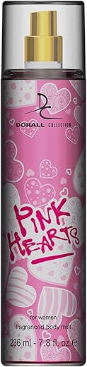 Dorall Collection Pink Hearts Fragrance Body Mist For Women 236ml