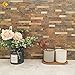 “11.5 x 11.81 ” DIH Peel and Stick Backsplash Tile, Stone Tile Peel and Stick on Kitchen,Bathroom,Wall (Brown) (5 Sheets)