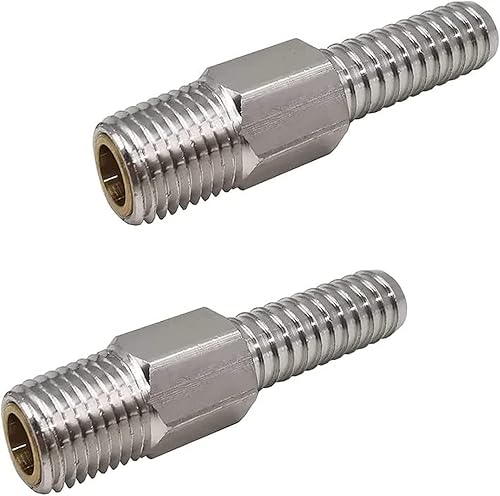 Paquete de 2 válvulas antisifón para motor y tanque, aluminio, 14 pulgadas NPT, dimensión de identificación de manguera de 38 pulgadas